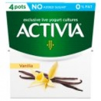 Asda Activia Fat Free Vanilla Yogurts
