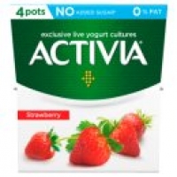 Asda Activia Fat Free Strawberry Yogurts