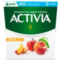 Asda Activia Fat Free Peach Yogurts