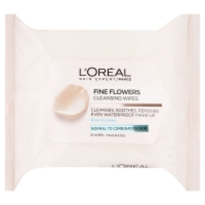 LOréal Paris Skin Expert Fine Flowers Cleansing Wipes 25 pac £2.00