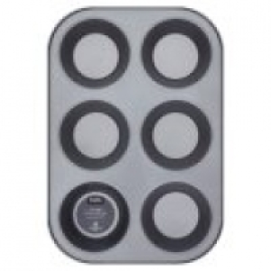 Asda George Home Non-Stick 6 Cup Muffin Tray