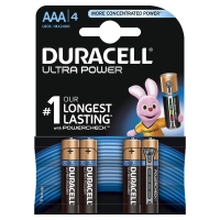 Wilko  Duracell Ultra Power LR03 1.5V Alkaline AAA Batter ies 4 pac