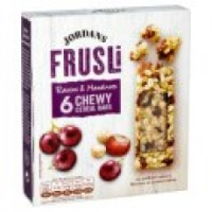 Frusli Raisins & Hazelnuts Chewy Cereal Bars £1.50