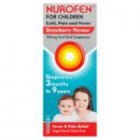 Asda Nurofen for Children Cold Pain and Fever Ibuprofen Oral Suspension S