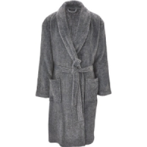 Mens Dressing Gown Grey Marl