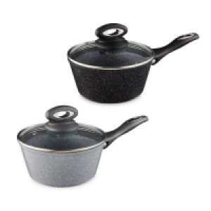 18cm Marble Effect Saucepan