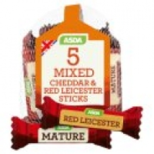 Asda Mixed British Cheese Sticks Mature Cheddar & Red Leicester