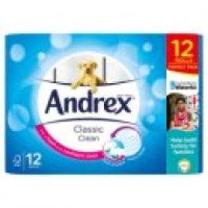 Andrex Classic Clean Toilet Roll 12 Rolls