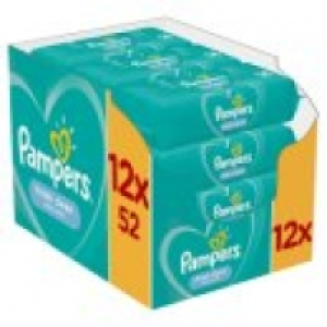 Asda Pampers Fresh Clean Baby Wipes 12 Packs