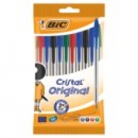 Asda Bic Cristal Assorted Medium Ball Pens