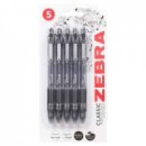 Zebra Z-Grip Smooth Ball Pens 5 Pack Black