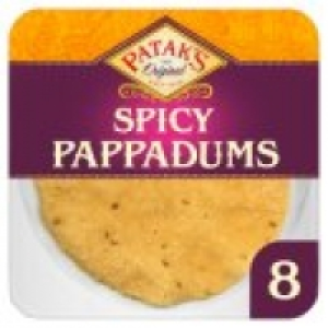 Pataks The Original 8 Spicy Pappadums