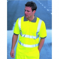 Wickes  Wickes Class 2 High Visibility Polo Shirt Yellow Extra Large