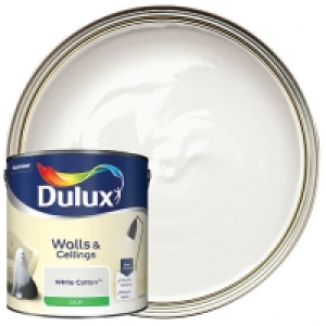 Dulux - White Cotton - Silk Emulsion Paint 2.5L £16.00