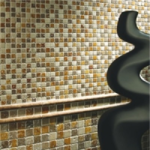 Wickes Noce Yellow & White Tumbled Travertine Small Mosaic S &pound;42.74