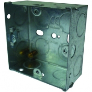 Wickes 1 Gang Flush Steel Knockout Box - 35mm Pack of 6 £2.75