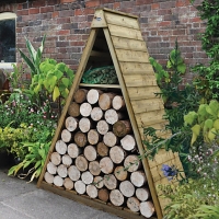 Wickes  Forest Garden 5 x 2 ft Overlap Timber Pinnacle Log Store
