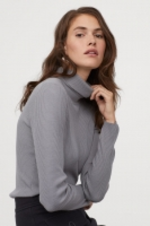  Rib-knit polo-neck jumper £9.00