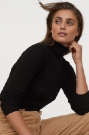  Rib-knit polo-neck jumper £8.00