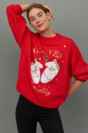  Sequin-motif jumper £9.00