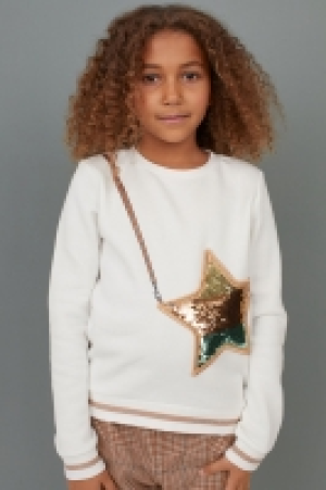  Sweatshirt with sequins £9.00