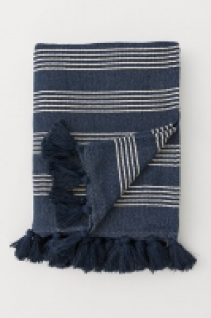  Striped blanket with tassels £20.00