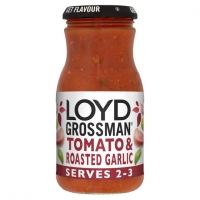 Tesco  Loyd Grossman Tomato Roasted Garlic Pasta Sauce 350G