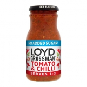 Tesco  Loyd Grossman No Added Sugar Tomato & Chilli Sauce 350G