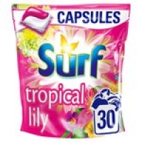 Morrisons  Surf Tropical Lily and Ylang-Ylang Washing Capsules 30 Wash