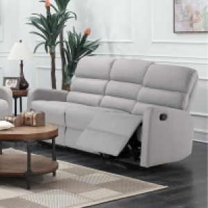 Paris Recliner 3 Seater Sofa Grey £418.80