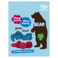 Asda Bear Paws Raspberry & Blueberry Pure Fruit Shapes 12+ Months