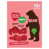 Asda Bear Paws Strawberry & Apple Pure Fruit Shapes 12+ Months
