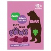 Asda Bear Paws Apple & Blackcurrant Pure Fruit Shapes 12+ Months