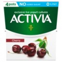 Asda Activia Fat Free Cherry Yogurts