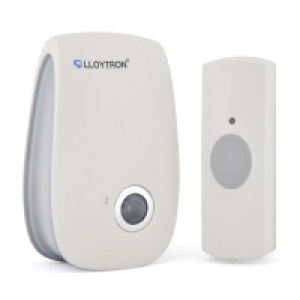 Lloytron MIP SYSTEM 3, Plug-In Door Chime Wireless Kit, Whit £19.80