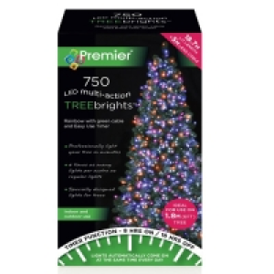 Partridges Premier Decorations Premier 750 LED Multi Action Tree Bright Lights for 6 Tree 