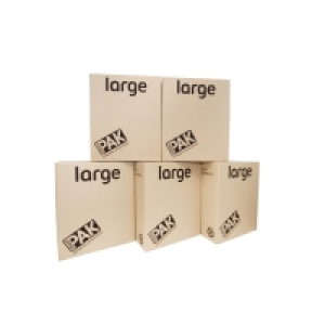 Wilko  StorePAK Flat Packed Large Storage Boxes 5 pack