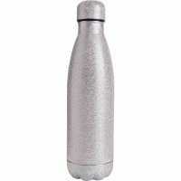 Wilko  Wilko Silver Metallic Double Wall Water Bottle 500ml