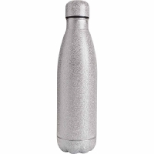 Wilko  Wilko Silver Metallic Double Wall Water Bottle 500ml