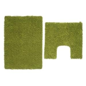 Wilko  Wilko Green Bathmat Set