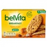 Asda Belvita Breakfast Biscuits Honey & Nuts with Choc Chips 5 Pack