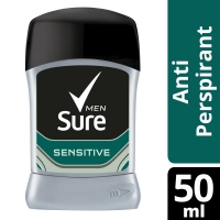 Wilko  Sure For Men Sensitive Anti-Perspirant Stick 50ml
