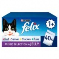 Asda Felix Mixed Selection in Jelly Adult Cat Food Pouches