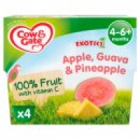 Asda Cow & Gate Exotics Apple, Guava & Pineapple Fruit Pots from 4-6+ Months