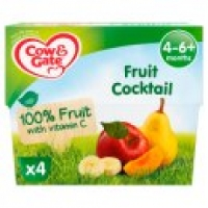 Asda Cow & Gate Fruit Cocktail 100% Fruit Pots 4m+