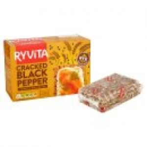 Ryvita Deli Cracked Black Pepper Rye Crispbread