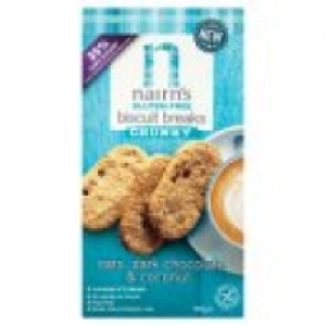 Nairns Gluten Free Biscuit Breaks Chunky Oats, Dark Chocolate & Coc