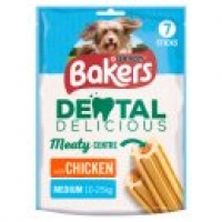 Asda Bakers Dental Delicious Medium Dog Chews Chicken