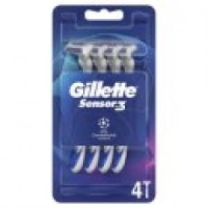 Gillette Sensor3 Comfort Mens Disposable Razor 4 Pack