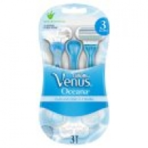 Gillette Venus Oceana 3 Blade Disposable Razors 3 Pack